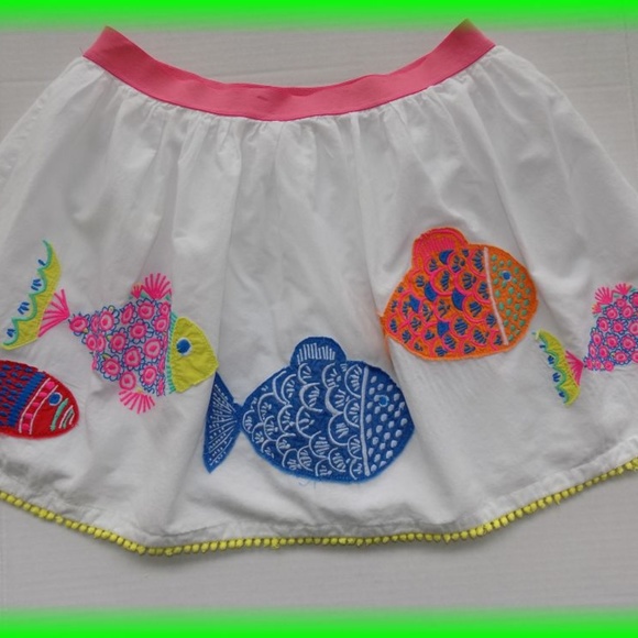 Mini Boden Other - Mini Boden Skirt Fish Applique Size 7-8
